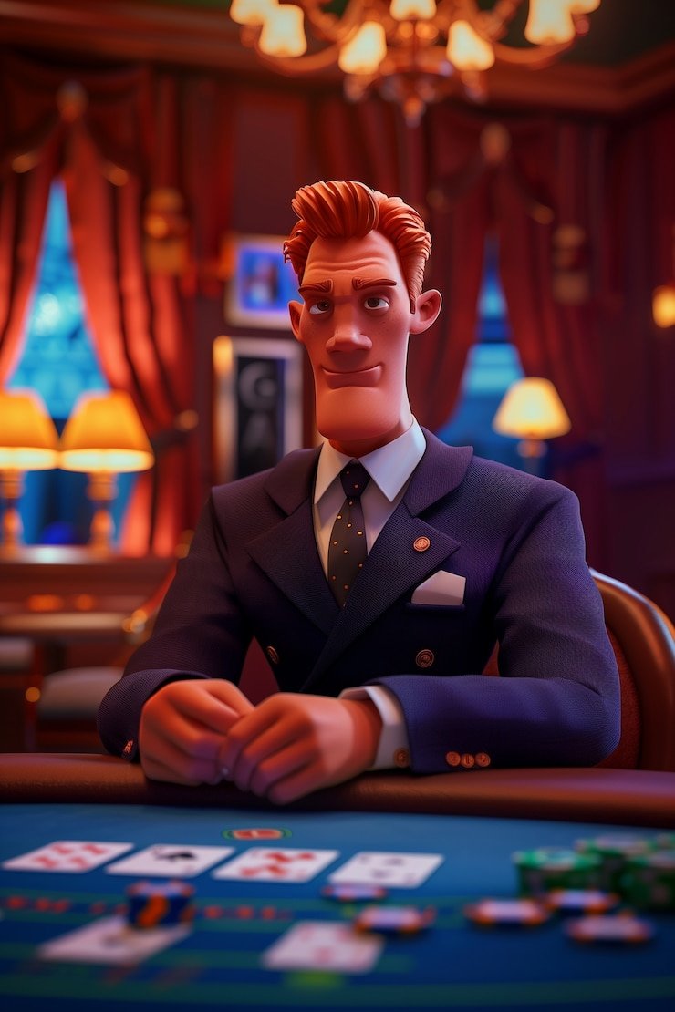 Kartu-kartu di tangan pemain dalam permainan Caribbean Stud Poker